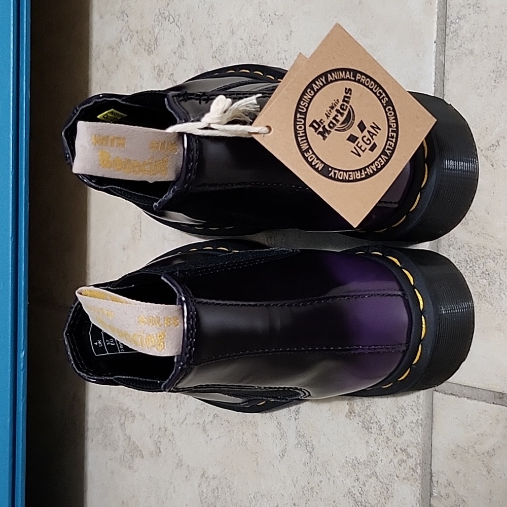 Dr. Martens Purple Ankle Boots - Picture 4 of 9